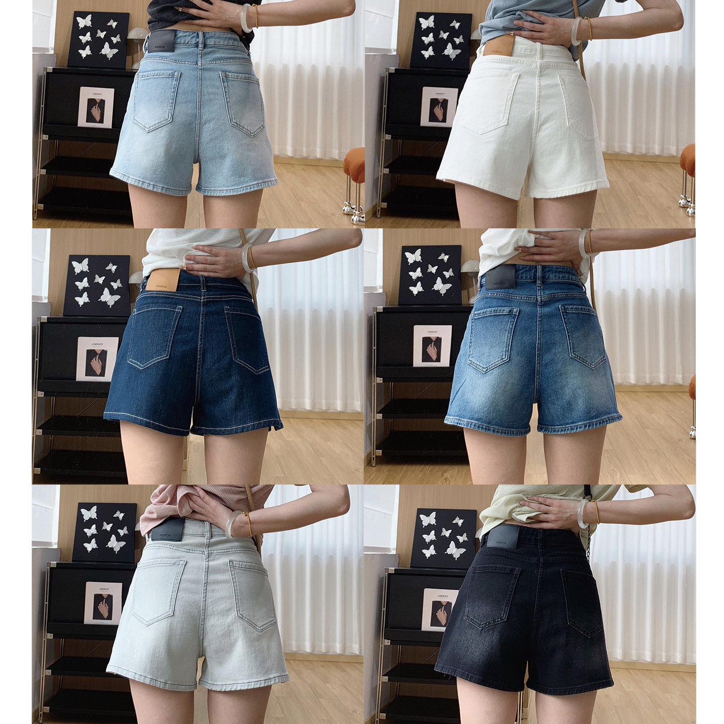 超好看的短裤！开叉牛仔短裤女夏图片