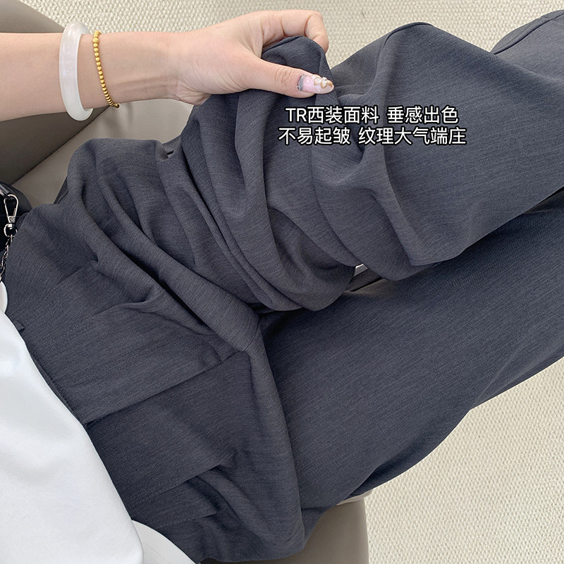 清仓特价 抗皱显瘦垂感西装阔腿裤女春季裤子宽松直筒休闲裤裤子,女装/女士精品,休闲裤,淘宝优惠券,粉丝福利购,淘宝优惠卷
