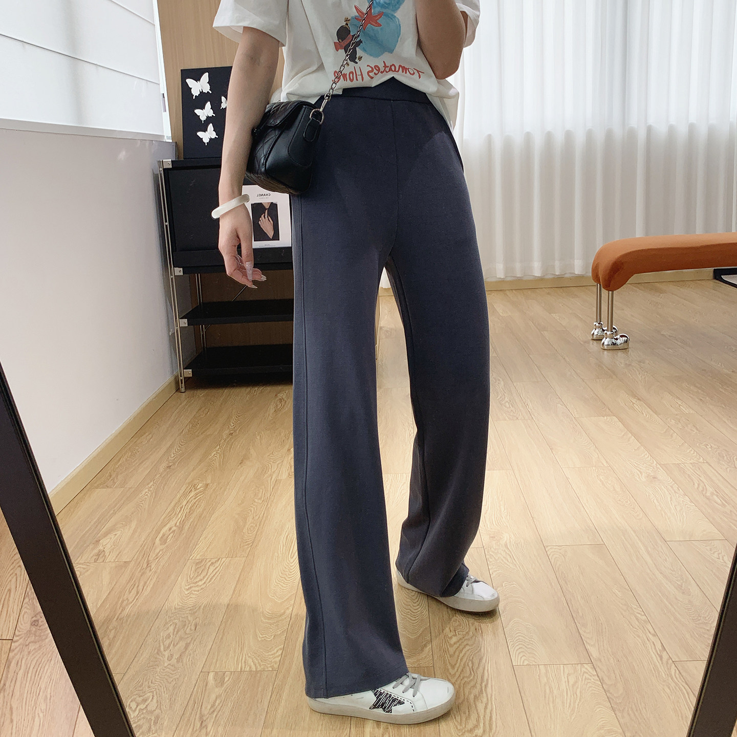 巨显瘦垂感莱赛尔天丝窄版直筒休闲裤女春夏季薄款裤子宽松阔腿裤