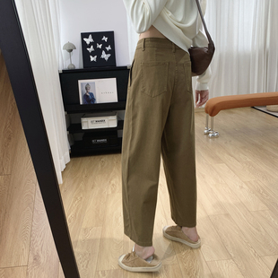 子香蕉镰刀裤 梨型身材裤 女秋冬2025新款 高腰显瘦小个子弯刀牛仔裤