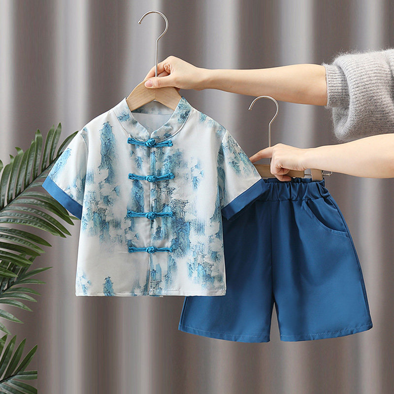 汉服男童夏季套装2025新款宝宝中国风古装儿童夏装新中式薄款唐装,童装/婴儿装/亲子装,汉服,淘宝优惠券,粉丝福利购,淘宝优惠卷