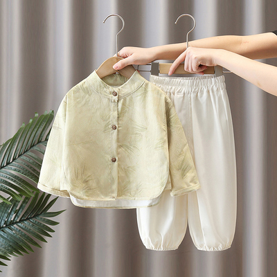 汉服男童春秋古装新中式套装日常