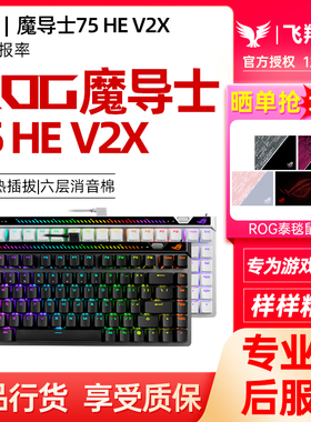 ROG魔导士Ace 75HE磁轴HFX V2X有线键盘电竞游戏8K回报率玩家国度