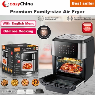 Family-Size 12L Air Fryer Oil-Free Multi-Function & English