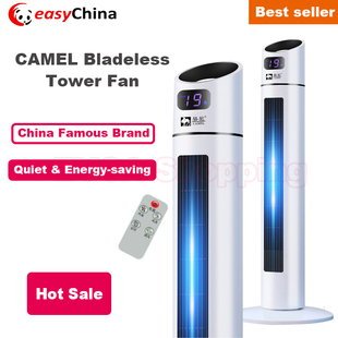 Fan Contro Bladeless Oscillating Tower Electric Remote CAMEL