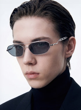 JINNNN多边形复古窄框太阳镜