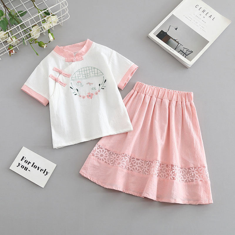 女童夏季新中式国风汉服套装
