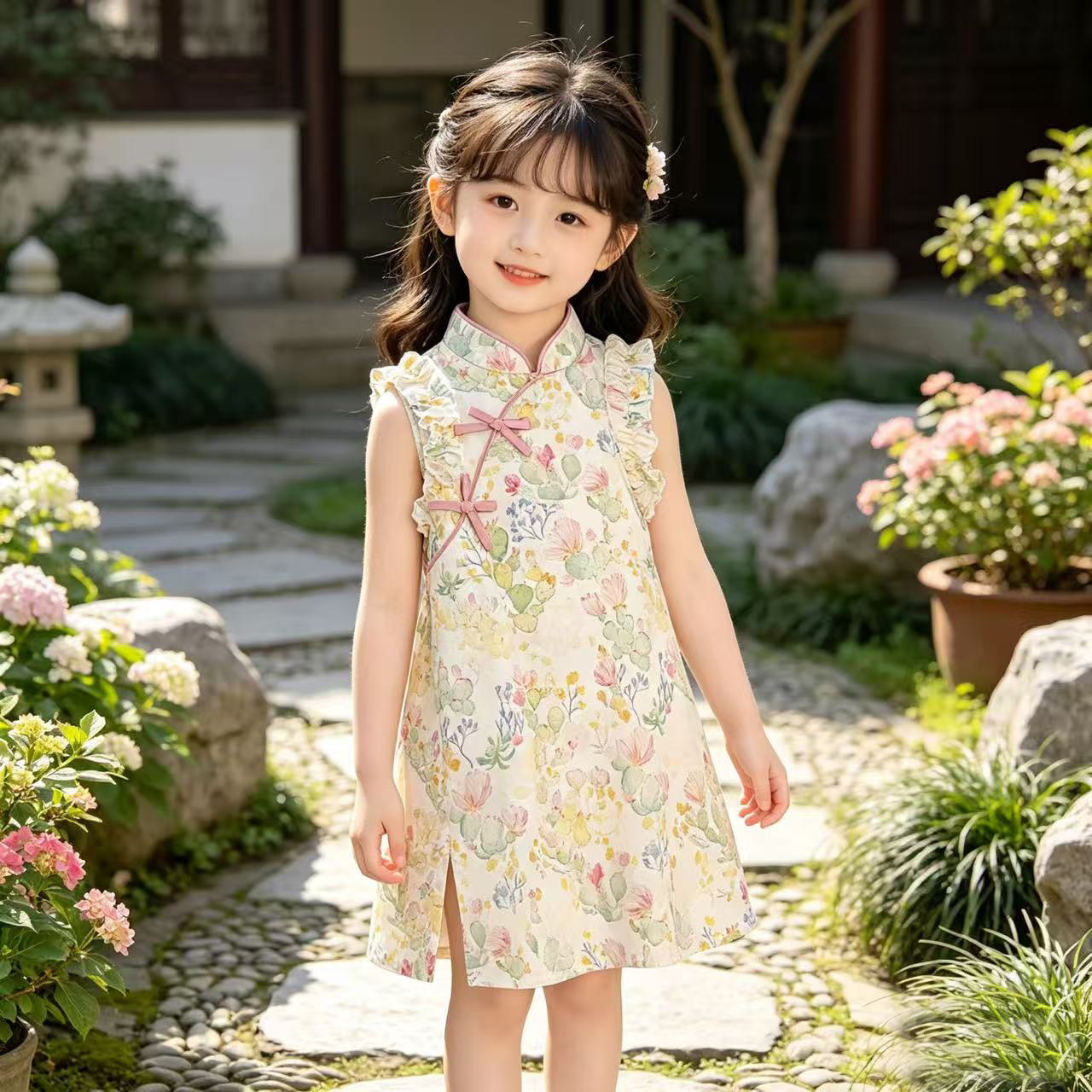 女童夏季新款国风旗袍裙