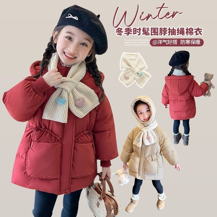 女童棉服冬季2025新款超好看儿童加厚棉袄洋气女孩冬装夹棉外套