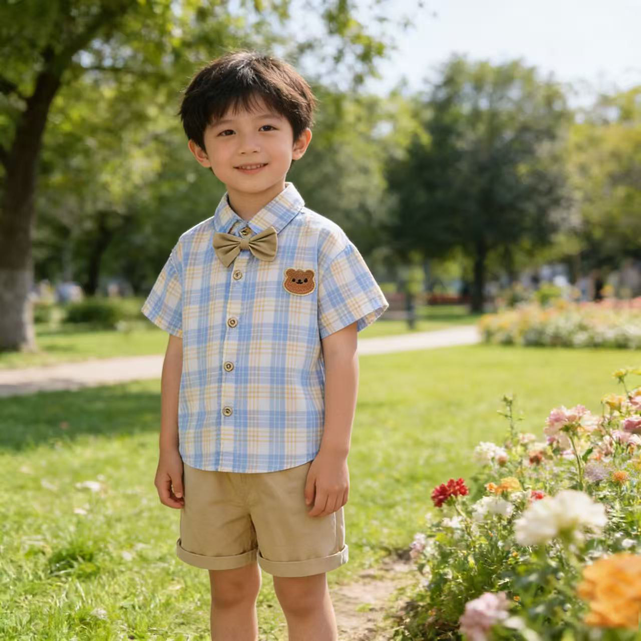 婴儿衣服夏季男童帅气休闲套装八9十个月一2两岁男宝宝夏装两件套