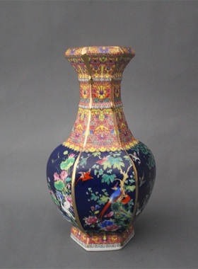 景德镇仿古风珐琅彩展柜家居装饰