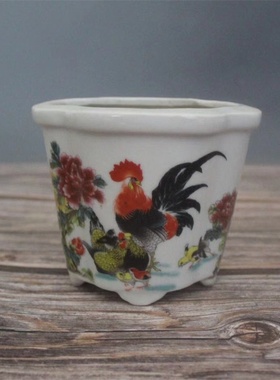 多款可选异形小号仿古风花盆陶瓷