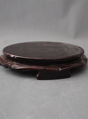 压缩木质圆形底座花瓶