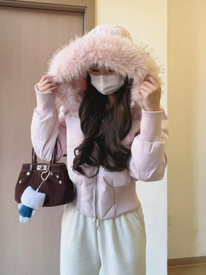 小海鸥羽绒棉服女款2025新款短款小个子冬季棉衣收腰显瘦小棉袄潮