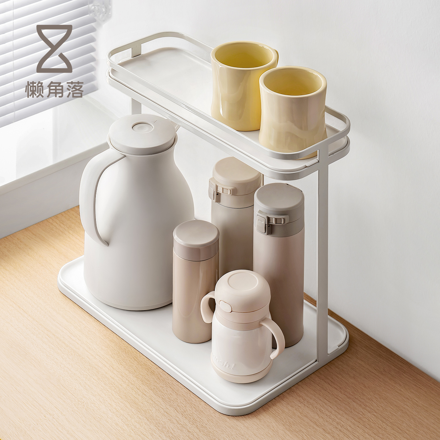 懒角落杯子杯具台面收纳置物架