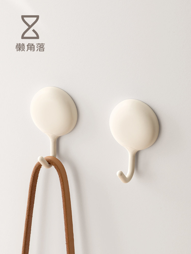 懒角落挂钩免打孔粘钩家用厨房门后承重无痕墙壁免钉粘胶粘贴挂勾