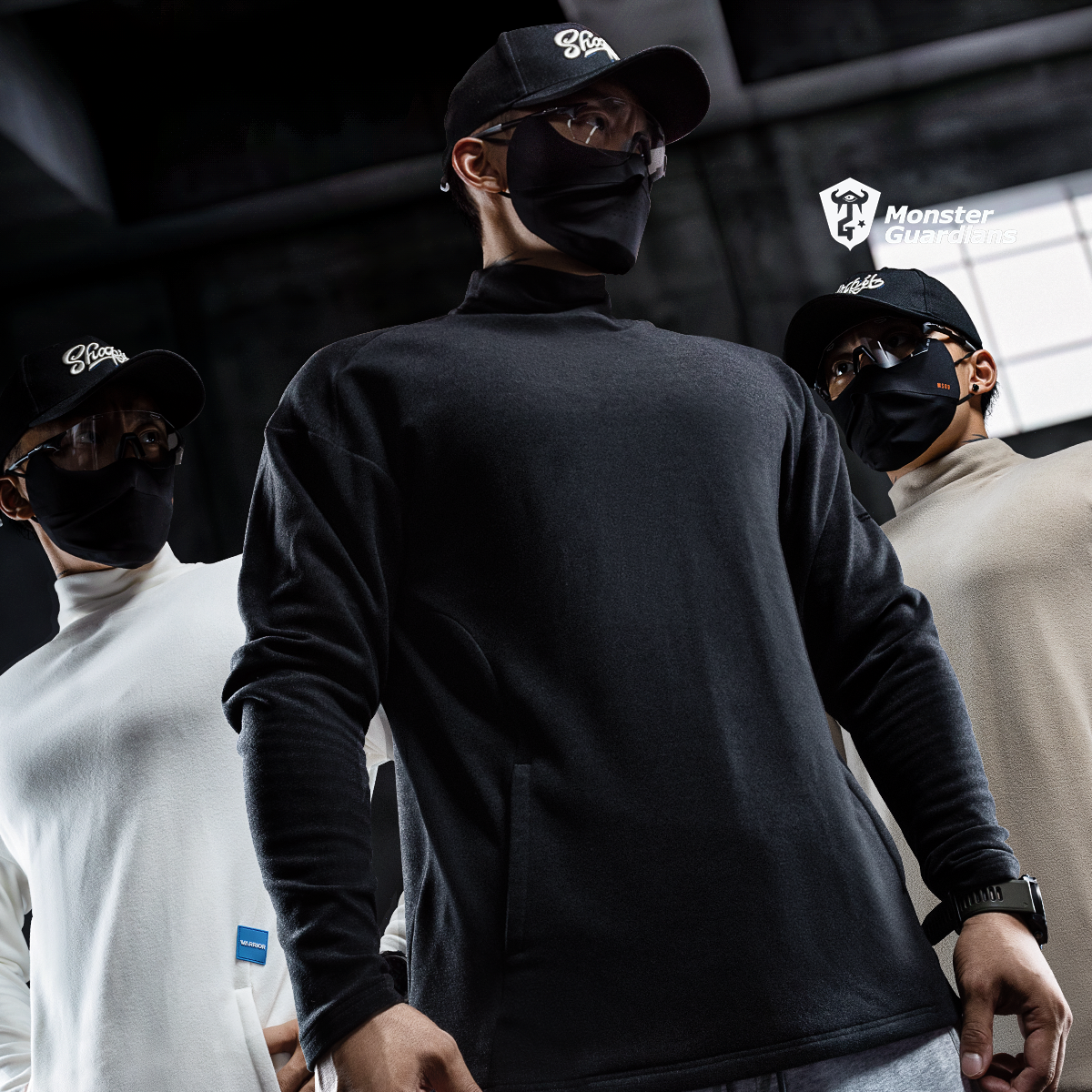 MSGD男子半高领运动卫衣