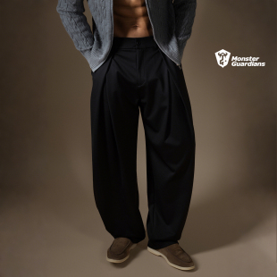 长裤 N系列男子春秋运动休闲束脚阔腿弯刀西装 Guardians Monster