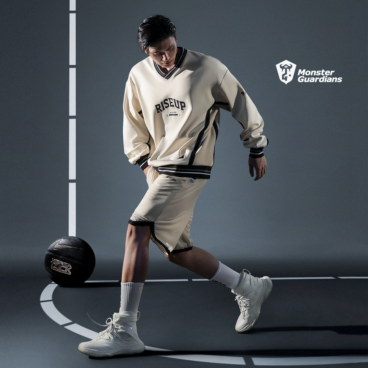 MSGD男子运动休闲撞色卫衣