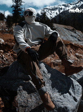 Monster Guardians高领连帽摇粒绒卫衣男秋冬休闲保暖加厚上衣