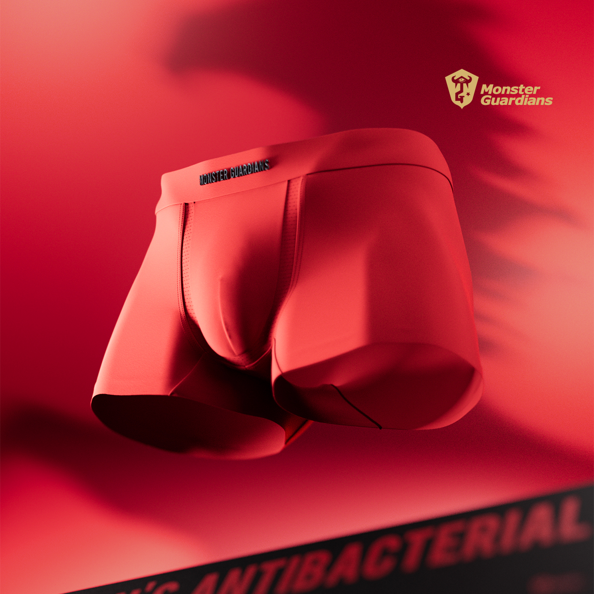 Monster Guardians男子本命年7A抗菌冰丝凉感透气运动平角内裤