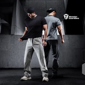 休闲潮流跑步健身宽松 男春夏弯刀裤 Monster Guardians运动长卫裤