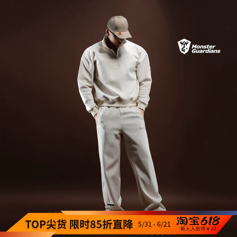Monster Guardians N系列男子秋冬宽松卫衣休闲裤运动套装潮牌