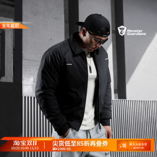 Monster Guardians勇者无畏系列男子秋冬短款夹棉服飞行夹克外套