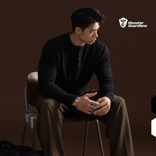 亨利衫 N系列男子秋冬纯色通勤百搭休闲长袖 Guardians Monster