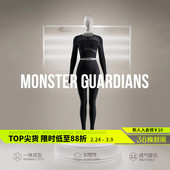 Monster 高弹跑步训练瑜伽服紧身衣 Guardians健身上衣女运动套装