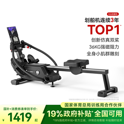 麦瑞克双桨磁阻仿真赛艇划船机