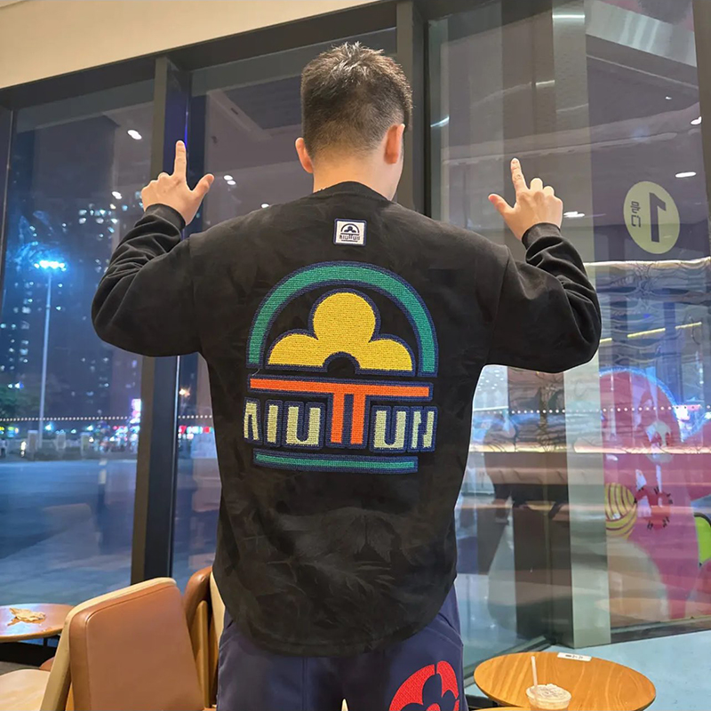 炸街高级感印花男士个性卫衣