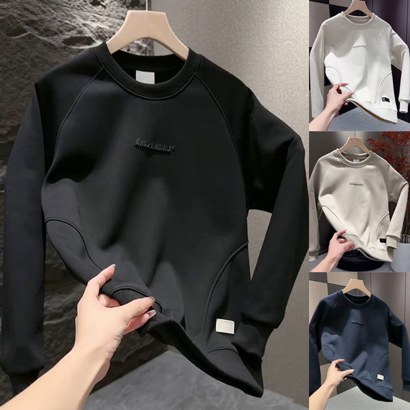 高级感潮流韩版拼接男士卫衣2025