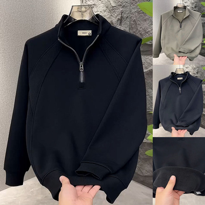 秋冬新款加绒加厚立领卫衣EHW