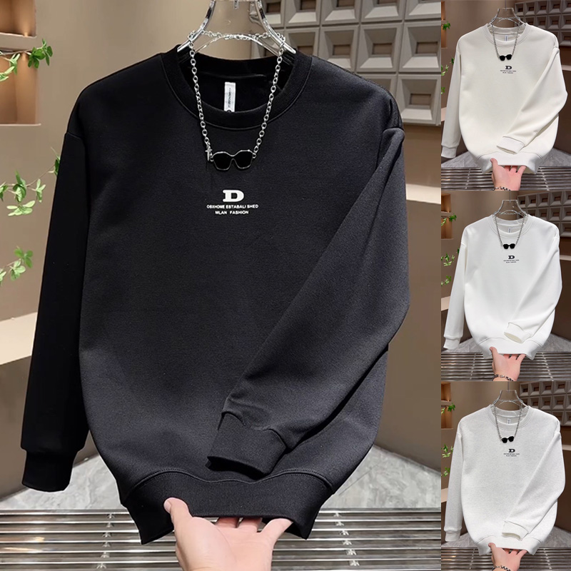 韩系加绒青年气质打底衫卫衣