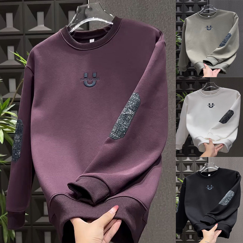 加绒加厚立体字母印花卫衣EHW