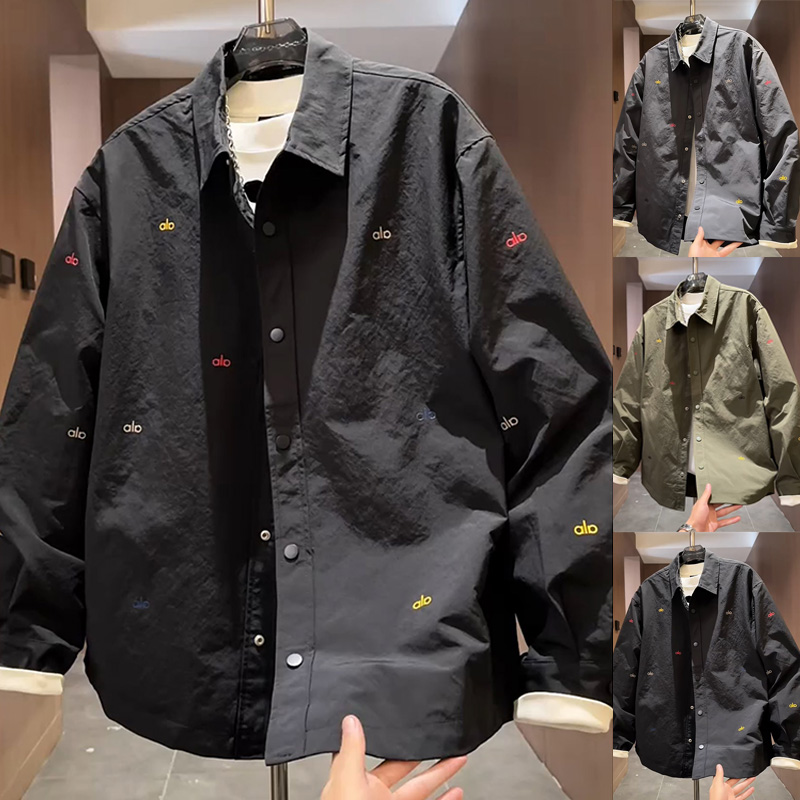 宽松男士百搭长袖翻领夹克