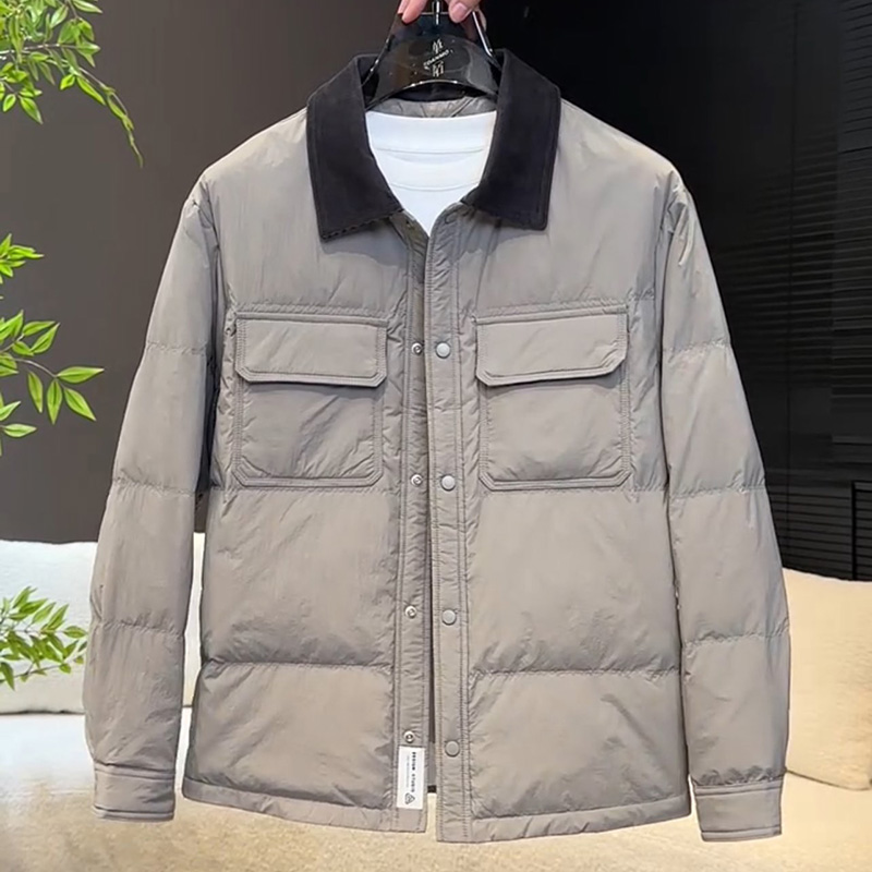 休闲风冬季男士保暖时尚羽绒服