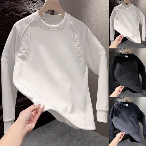 2025新款男士高级感纯色卫衣