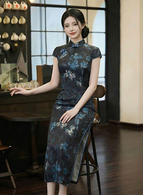 江南司造丨旗袍老上海女夏日常立领修身显瘦高端大气上档次复古民