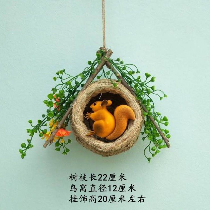 幼儿园空中吊饰环创微景观环境布置材料挂件装饰森系挂饰创意鸟巢