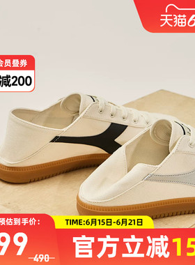 diadora/迪亚多纳休闲懒人鞋一脚蹬情侣舒适帆布鞋Saunter SLIPON