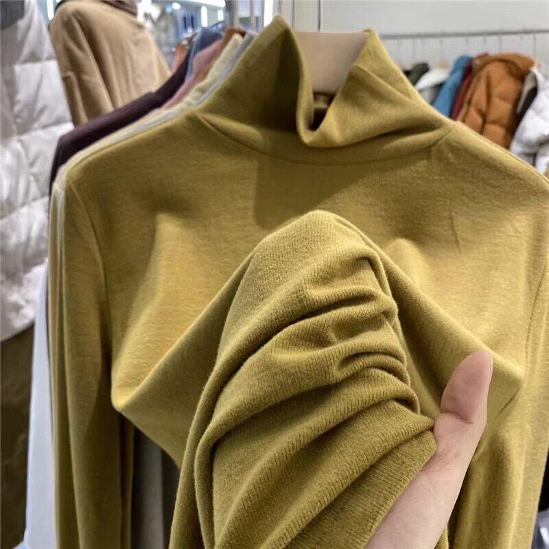 品牌折扣正品女装断码清仓特价不能退换大码高领打底衫女秋冬磨毛
