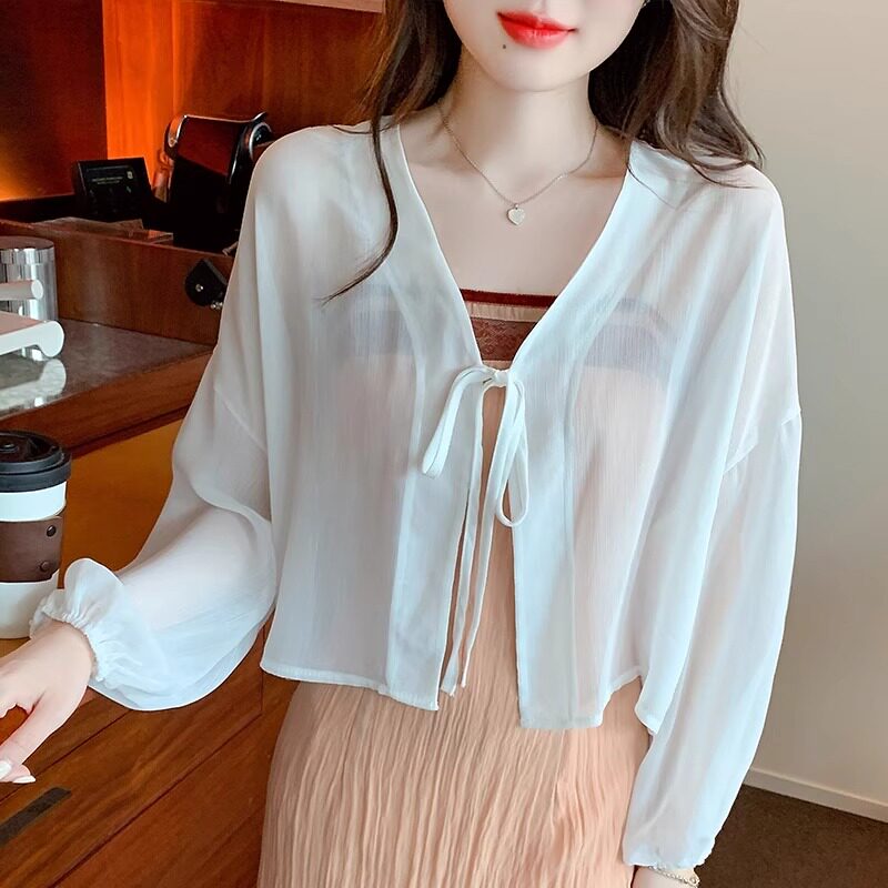 品牌折扣正品女装断码清仓特价不能退换雪纺防晒开衫女夏季薄款