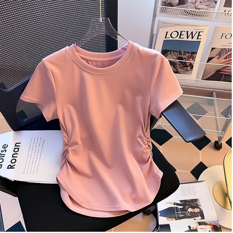 品牌折扣正品女装断码清仓特价不能退换白色棉短袖T恤女2026新款