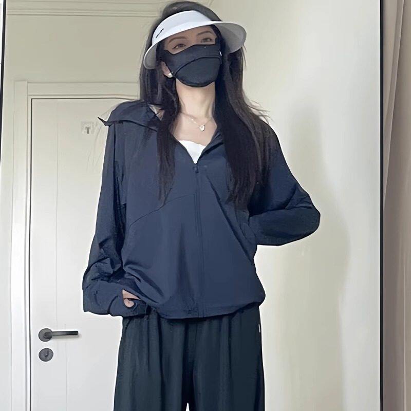 品牌正品女装衣服断码特价清仓 不退换-黑色防晒衣女夏季户外防