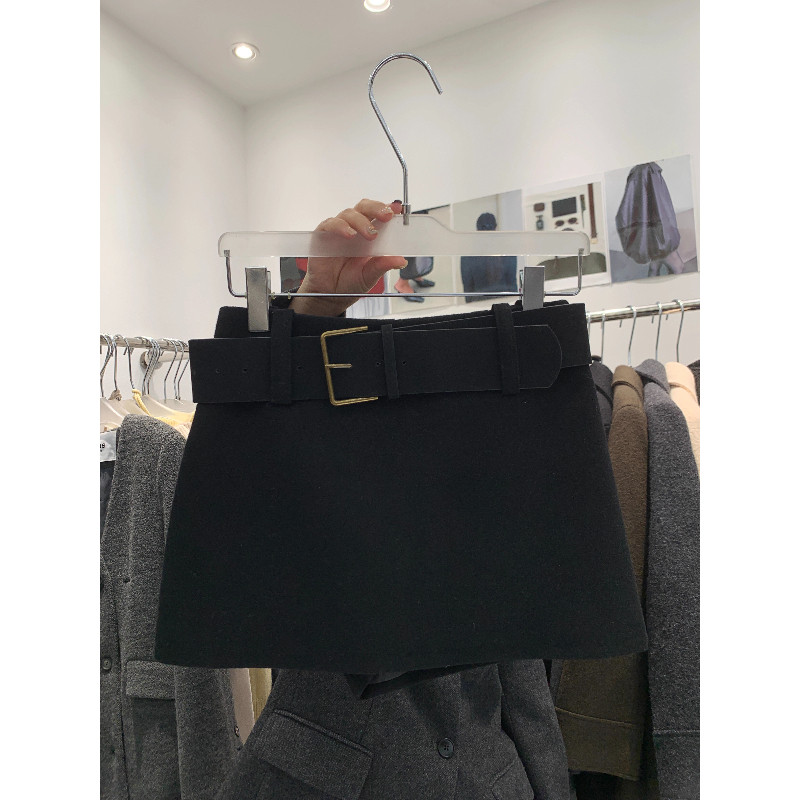 品牌折扣正品女装断码清仓特价不能退换东大门新款灰色毛呢半身裙