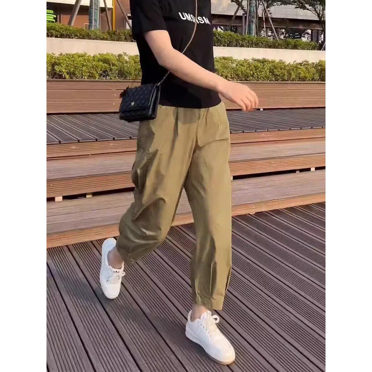 品牌折扣正品女装断码清仓特价不能退换夏日轻薄哈伦裤子女