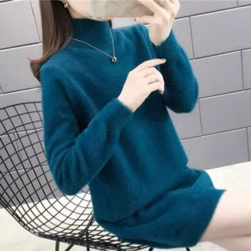 品牌折扣正品女装断码清仓特价不能退换中长款高领毛衣女秋冬季水