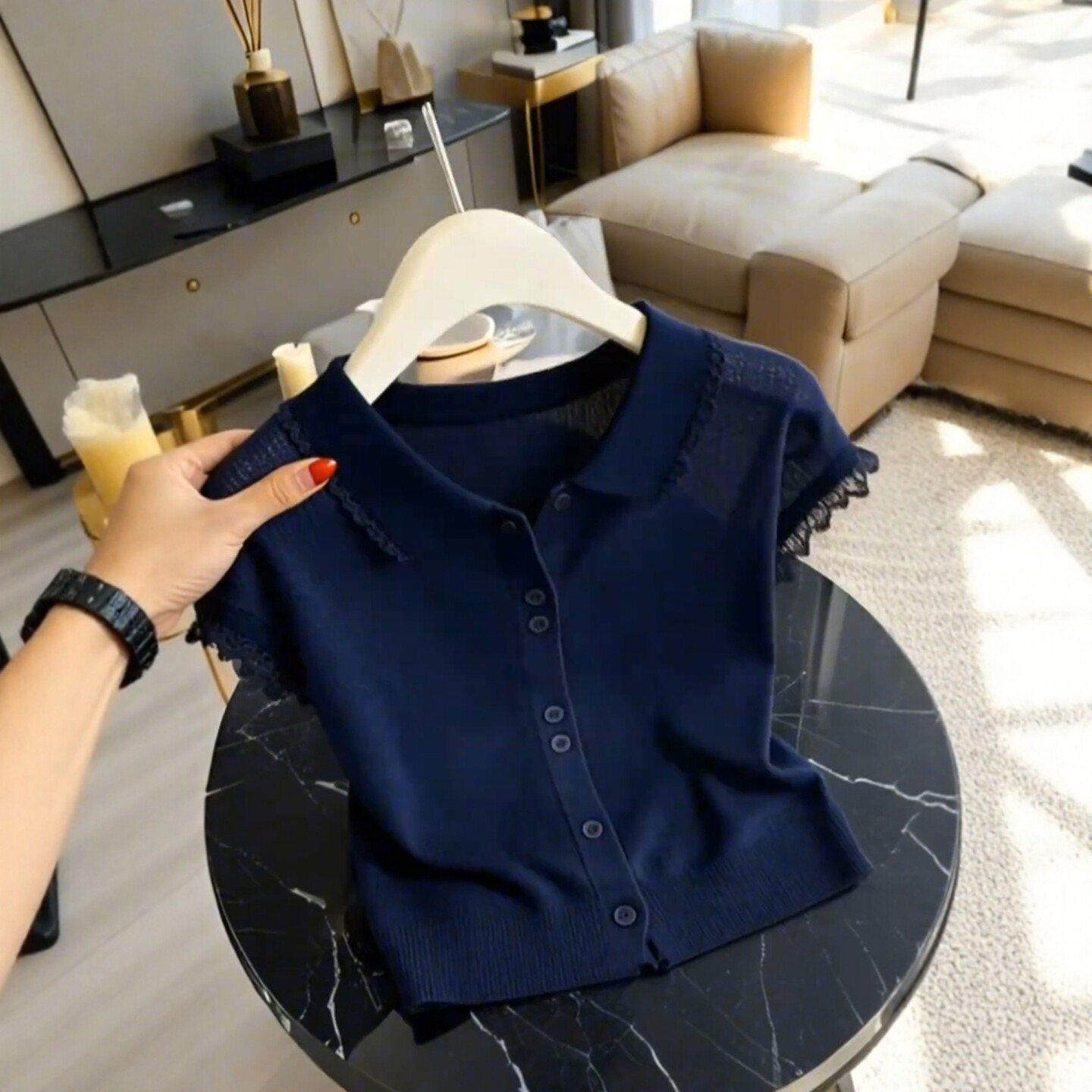 品牌折扣正品女装断码清仓特价不能退换小香风气质轻熟风蕾丝短袖